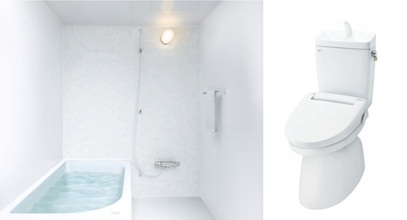 【LIXIL】高断熱浴槽＋節湯水栓＋節水型トイレリフォーム