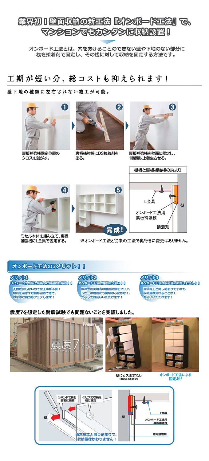 オンボード工法について